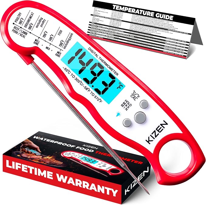 KIZEN Instant Read Meat Thermometer Digital by Kizen