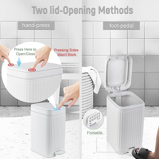 rejomiik Small Bathroom Trash Can - Image 3