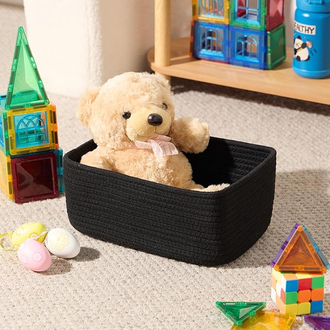 MiniArk Small Storage Baskets for Organizing | Closet Organizer Bins | Shelf - Image 4