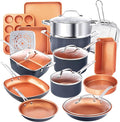 Gotham Steel True 20 Pc Ceramic Cookware Set Nonstick, Ceramic Pots and Pans by GothamSteel