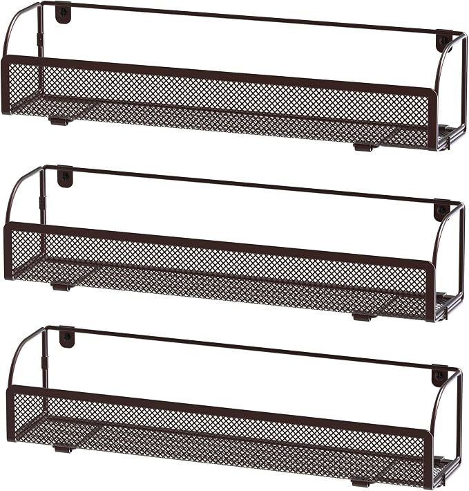 Simple Houseware Wall Mounted Spice Rack Shelves Organizer - Image 4
