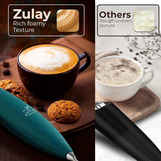 Zulay Kitchen Patented Tornado Triple Whisk Milk Frother - Image 6