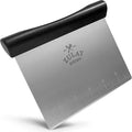 Zulay Premium Multi-purpose Stainless Steel Bench Scraper & Chopper, Quick & by ZulayKitchen