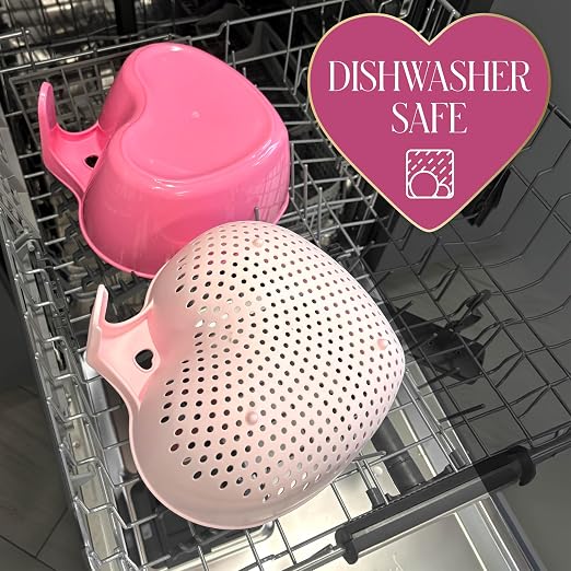 Paris Hilton Heart Bowl & Colander Set, Nesting 2-Piece Design - Image 6