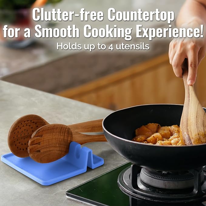 Zulay Kitchen Silicone Utensil Rest - Image 3