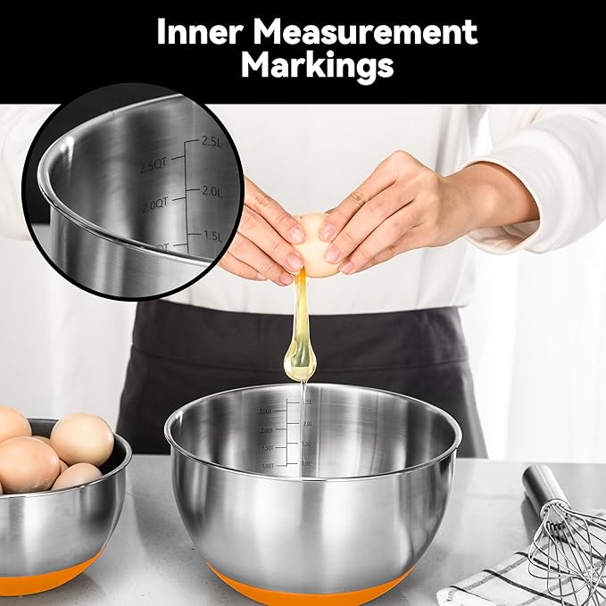 KITEISCAT Stainless Steel Mixing Bowls - Image 5