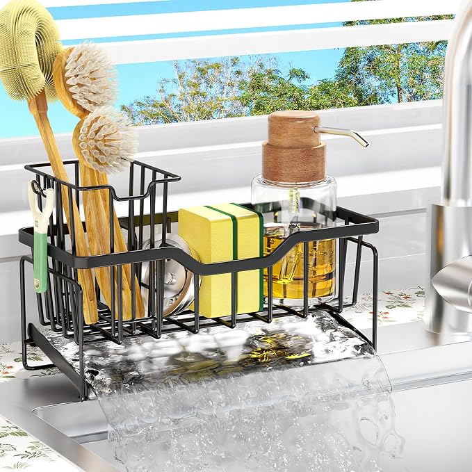 StorageRight Kitchen Sink Caddy Organizer, Rustproof Sponge Holder by StorageRight