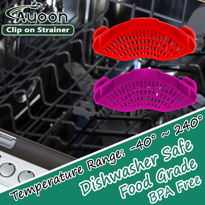 AUOON Clip On Strainer Silicone - Image 2