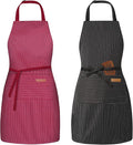 BeLuyi 2 Pack Adjustable Bib Apron by BELUYI