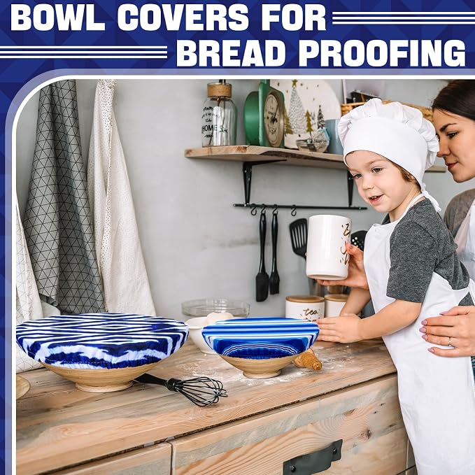 10 Pack Cloth Bowl Covers for Bread Rising - Image 7
