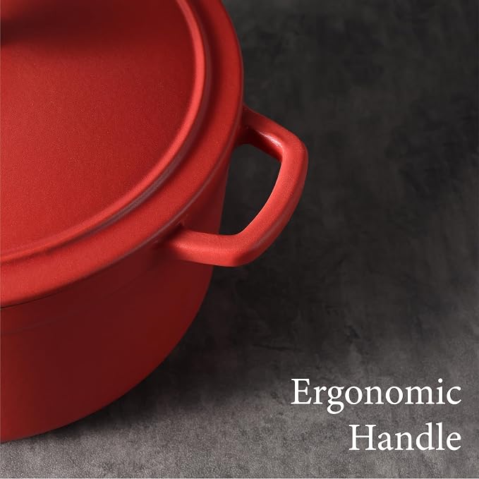 CAROTE 5QT Enameled Cast Iron Dutch Oven Pot - Image 6