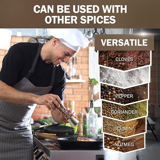 HOME EC Original Stainless Steel Salt or Pepper Grinder 1pk - Image 7