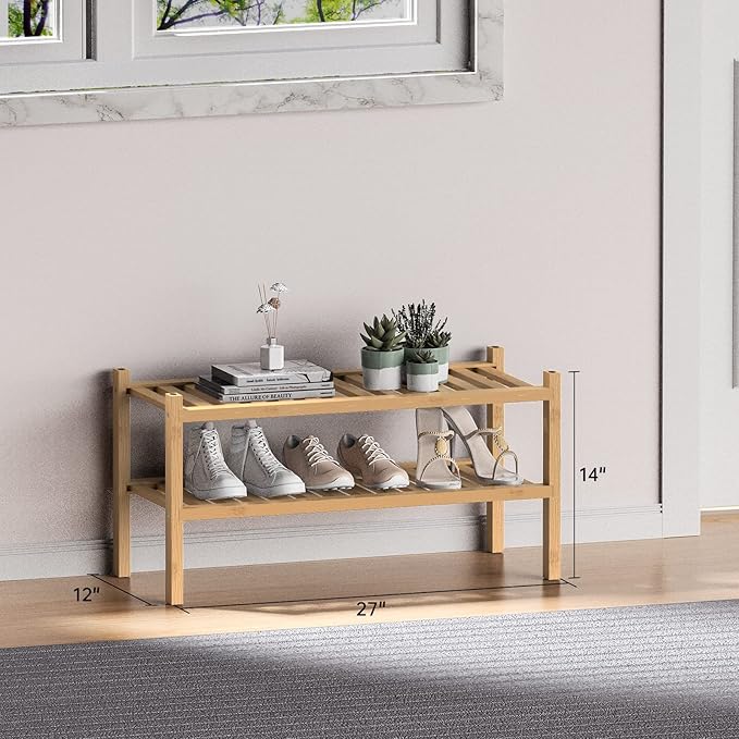 ROMGUAR CRAFT (Thick Bamboo Shoe Rack - Image 3