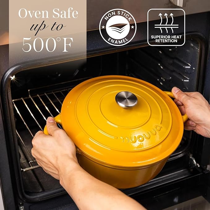 Nuovva Enamelled Cast Iron Dutch Oven Pot - Image 5