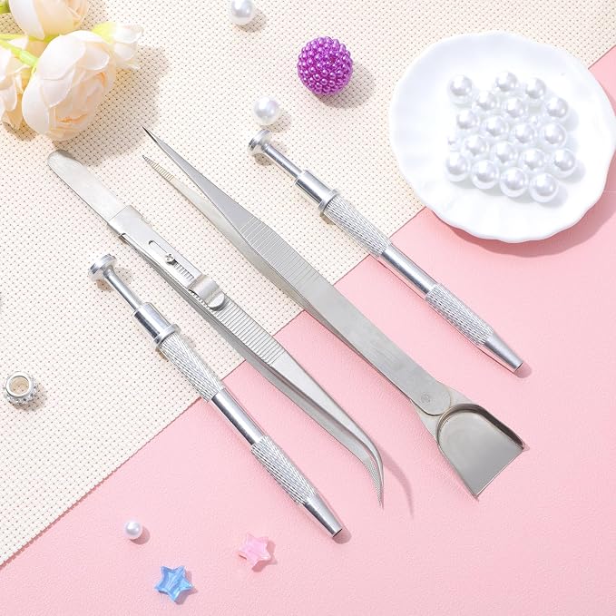 4 PCS Cake Decorating Tools Set, Stainless Steel Pearl Sprinkles Pen Pearl - Image 7