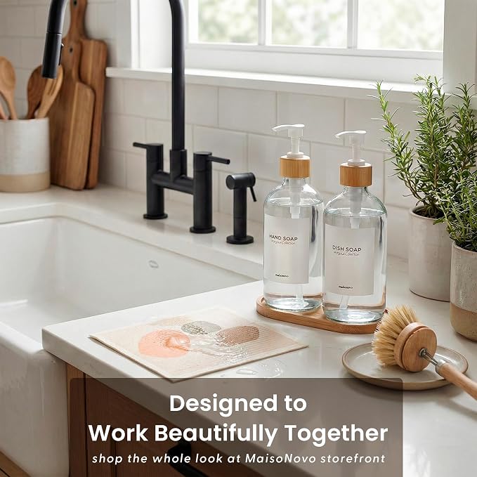 MaisoNovo Glass Dish Soap Dispenser - Image 10