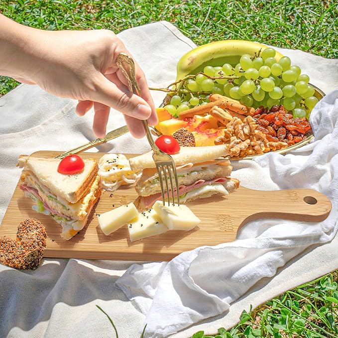 30 Pcs Cutting Boards with Handle 11" x 5" Wood Chopping Board Bulk Charcuterie - Image 4