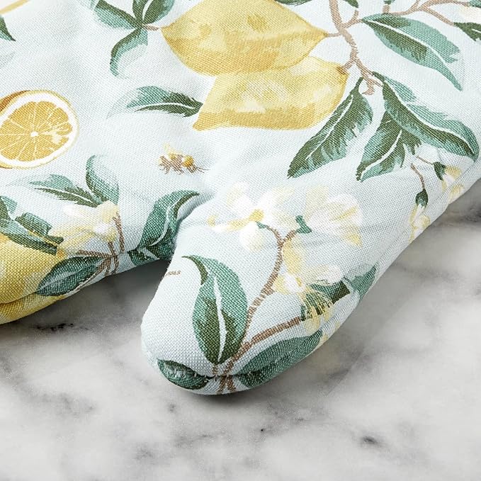 Martha Stewart Lemon Whimsy Oven Mitt 2-Pack Set - Image 4