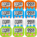12 Pack Multi-Function Digital Timers, Magnetic Large LCD Display Loud Alarm by Unknown