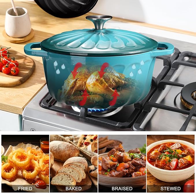 Enameled Cast Iron Dutch Oven - Image 7