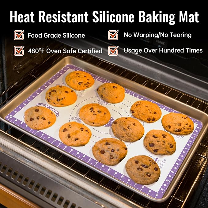 Silicone Pastry Mat with 10 Useful Recipes, Silicone Mat - Image 5