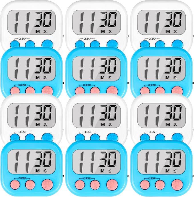 Timer for Kids Teachers Supplies Digital Kitchen Timers for Cooking Large by AOUCE