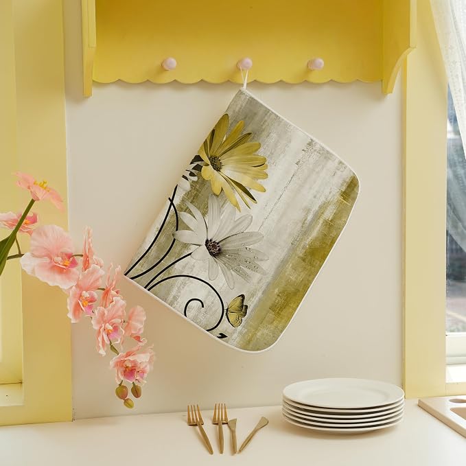 Floral Dish Drying Mat 18x24 Inches - Image 5