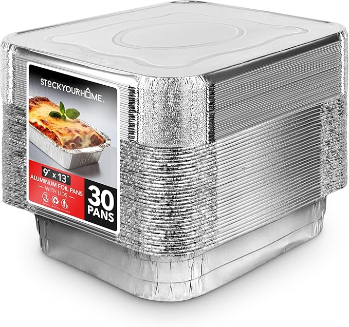Stock Your Home 9 x 13 Disposable Aluminum Pans by StockYourHome