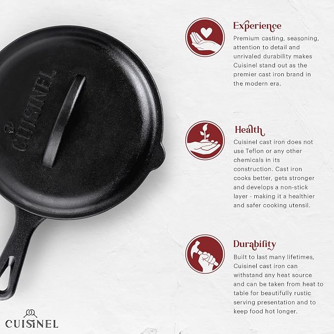 Cuisinel Cast Iron Skillet - Image 3