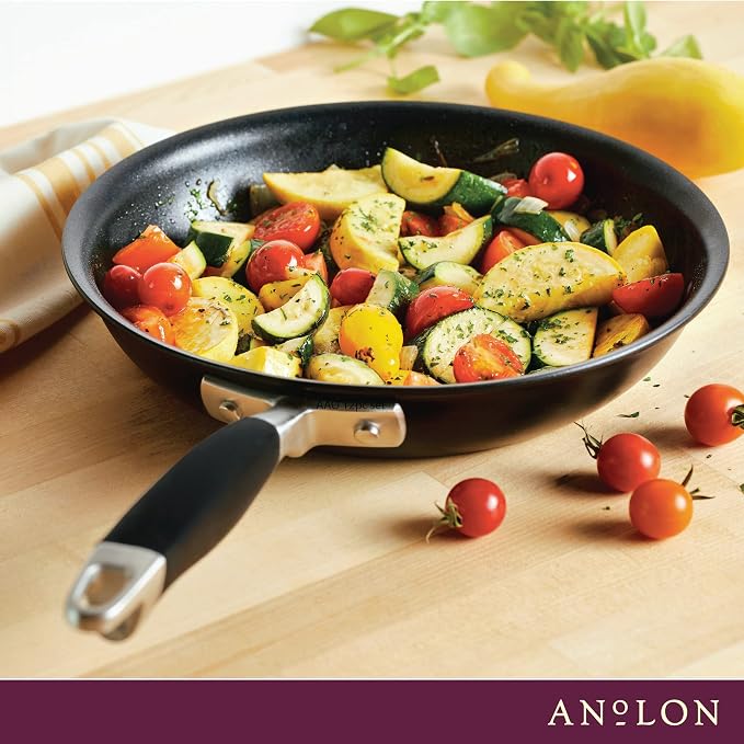 Anolon Advanced Home Hard Anodized Nonstick Skillet, 10.25 Inch – 10 Inch Fry - Image 8