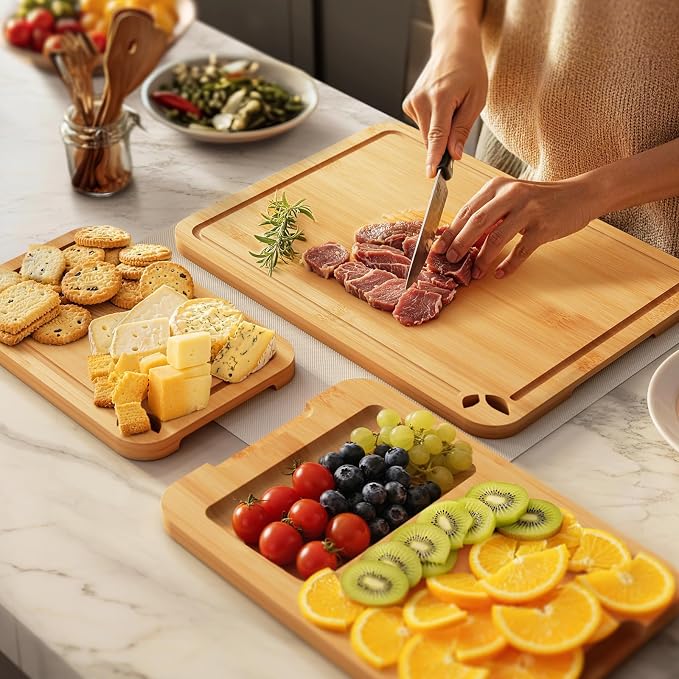 Bamboo Cutting Boards for Kitchen - Image 5