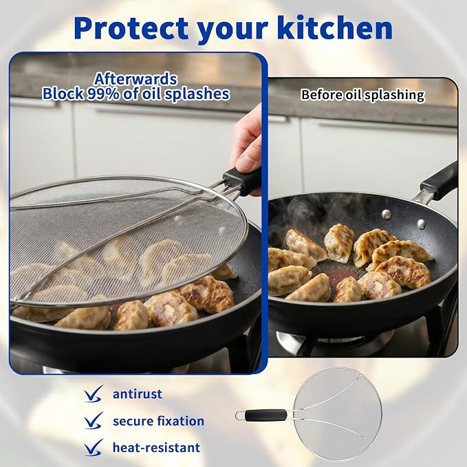 Splatter Screen for Frying Pan - Image 5