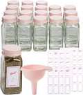 Paris Hilton Glass Spice Jar Storage Set, 4-Ounce Empty Spice Jars by TheWorldofParisHilton