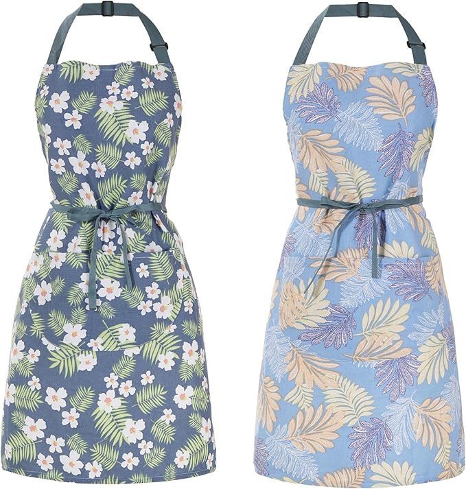 2 Pack Floral Apron for Women by ARBINSON