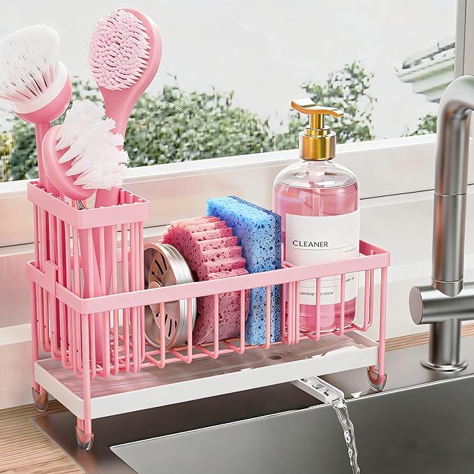 Cisily Sponge Holder for Kitchen Sink, Sink Caddy Organizer by CISILYHOMELIFE