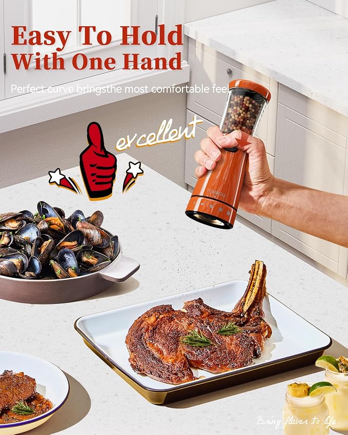 Electric Salt and Pepper Grinder Set - Image 3