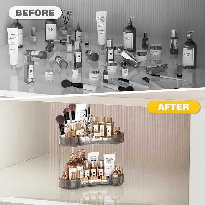Asayuee 2-Tier Corner Bathroom Counter Organizer - Image 7