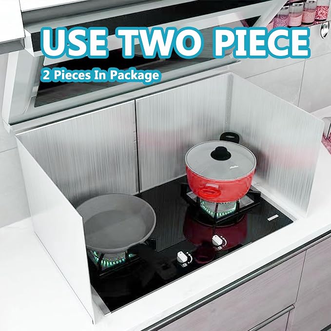 2 PCS Stove Grease Splatter Screens Guard | Range Backsplash Splatter Guard - Image 6