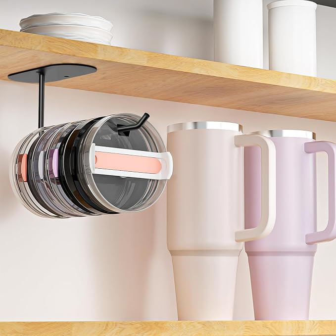2 Pack Tumbler Lid Organizer, Space Saving Cup Lid Organizer - Image 6