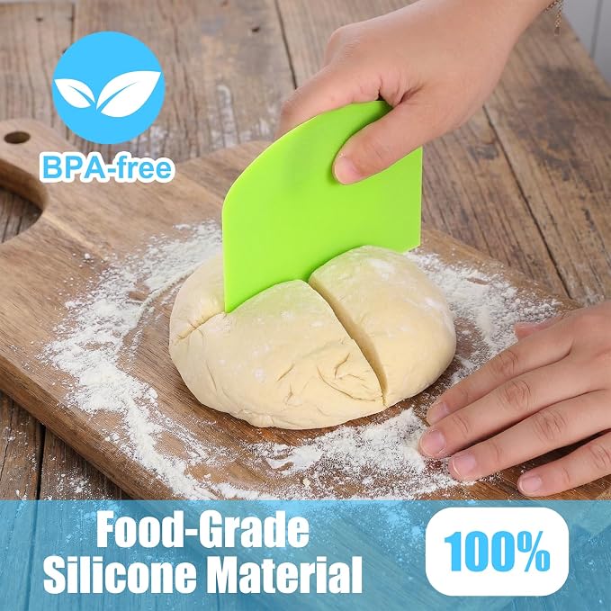 10 Pcs Plastic Bench Scraper for Baking - Image 5