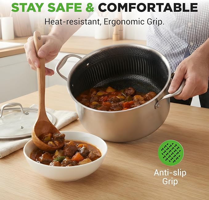 NutriChef 5 QT Stainless Steel Stew Pot - Image 6