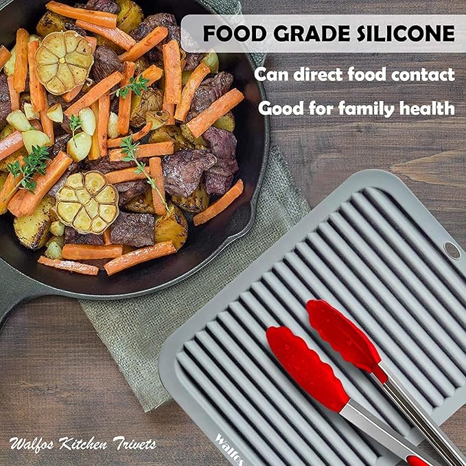 Walfos Silicone Trivets for Hot Pots and Pans - Image 6