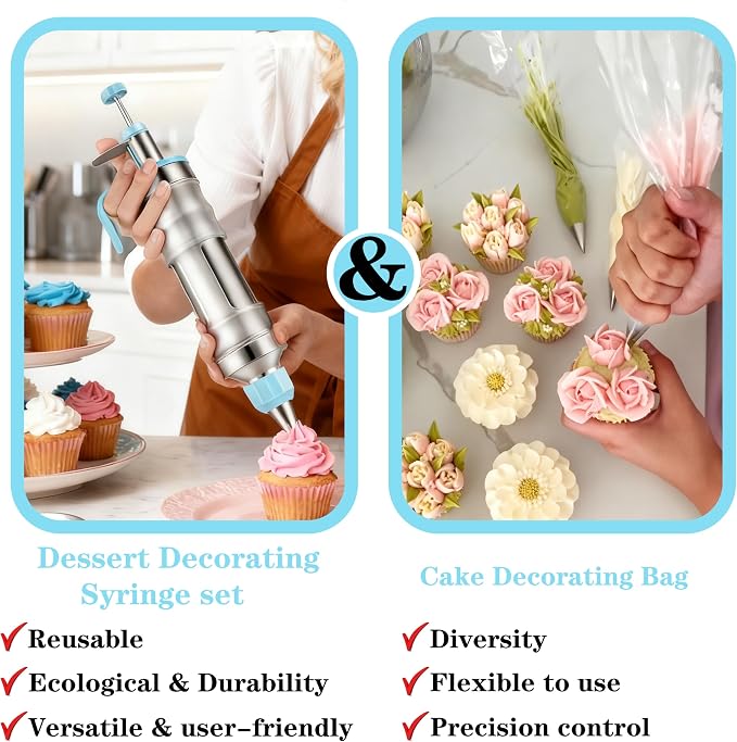 Gawren-H&E 208 PCS Cake Decorating Kit, Baking Supplies - Image 5