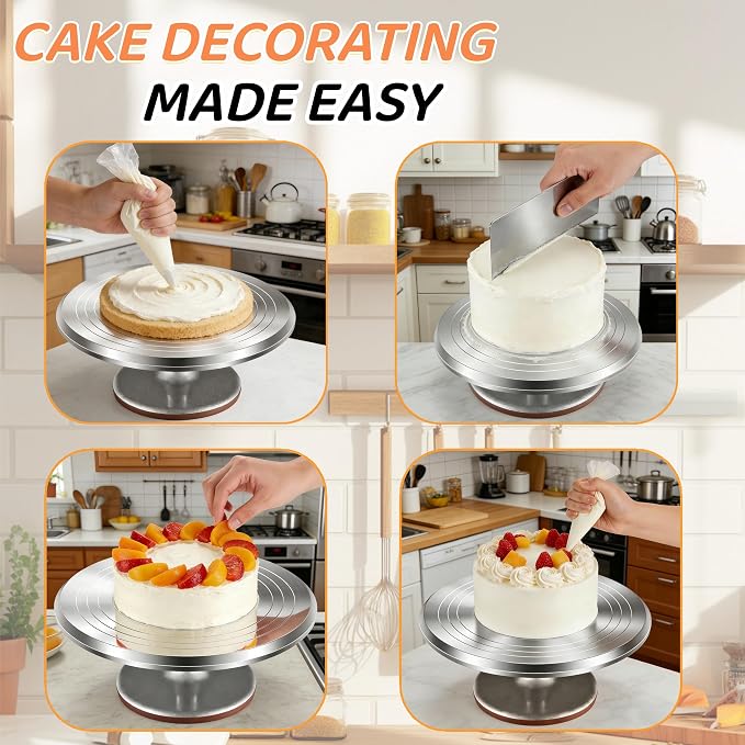 12-Inch Aluminum Alloy Cake Turntable - Image 6