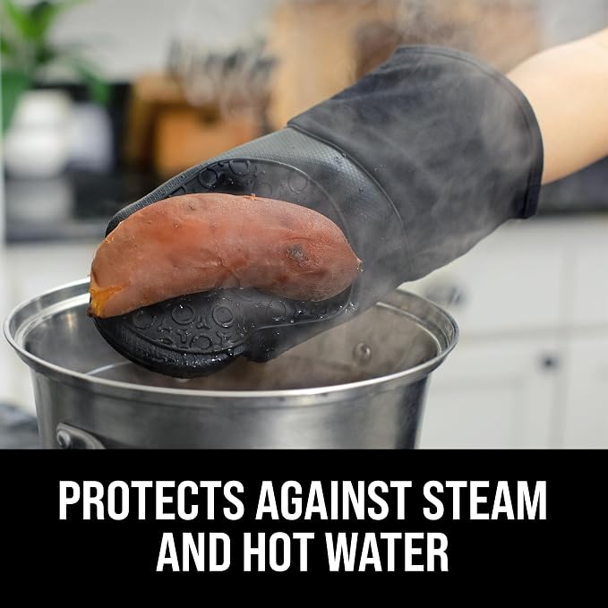 BPA-Free Silicone Oven Mitts Ultra Heat Resistant up to 500°F - Image 2