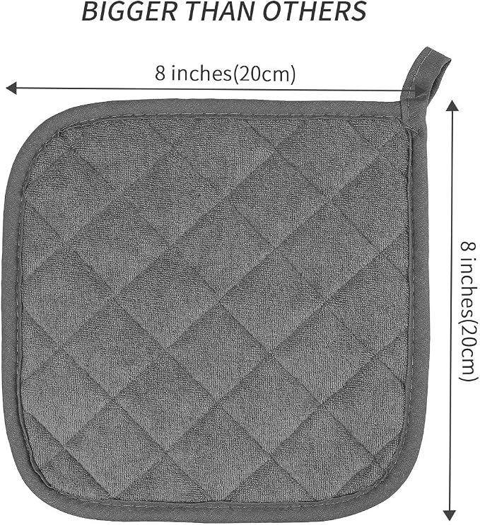 Pot Holders Cotton Made Machine Washable Heat Resistant Potholder, Pot Holder - Image 2