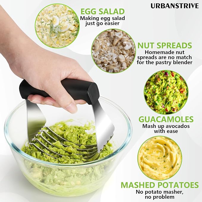 Urbanstrive Large Pastry Cutter Tool, Top Professional Pastry Blender Stainless - Image 6