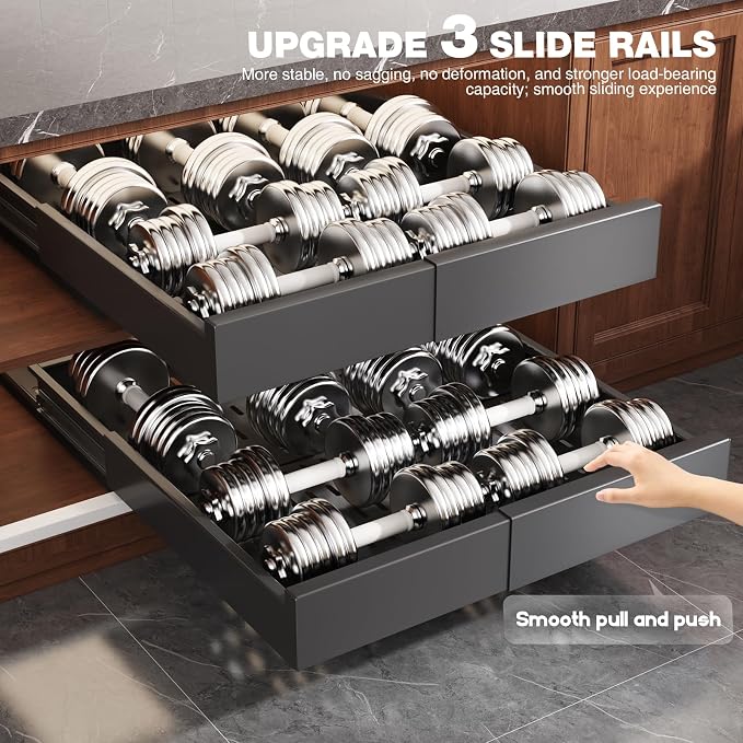Seinloes 2 Pack Pull Out Cabinet Organizer Expandable Width and Depth, Slide - Image 8