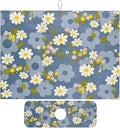 Daisy Flowers Dish Drying Mat for Kitchen Counter, Large Drying Kitchen Mat by Unknown