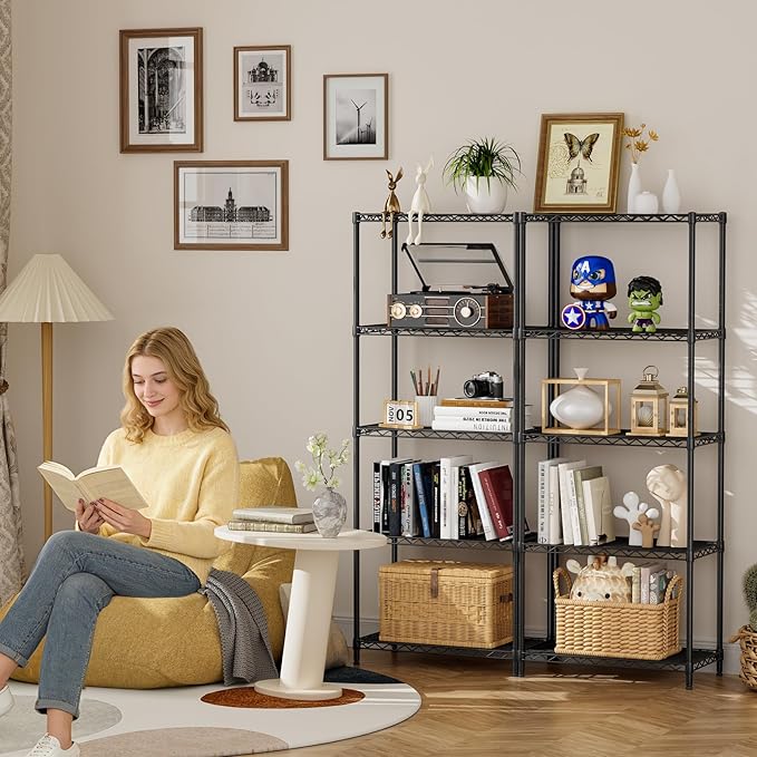 SINGAYE Shelf Wire Shelving Adjustable Storage Shelves Rack Standing Units - Image 2